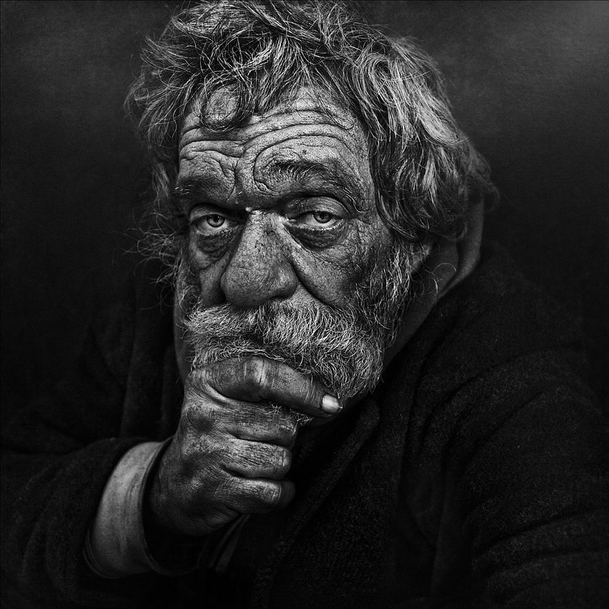 Haunting Black and White Portraits of Homeless People by Lee Jeffries