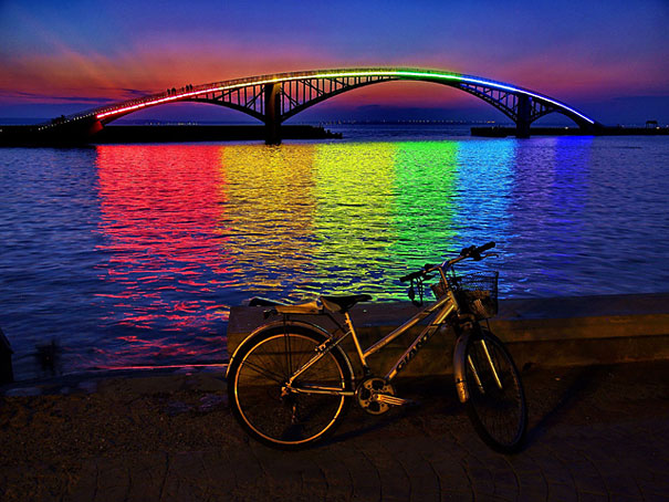 Xiying Rainbow Bridge in Taiwan