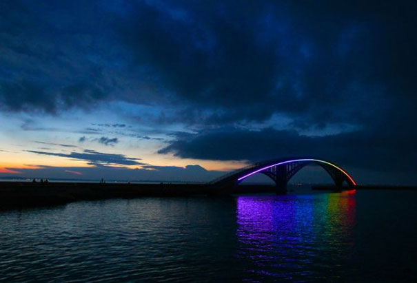 Xiying Rainbow Bridge in Taiwan