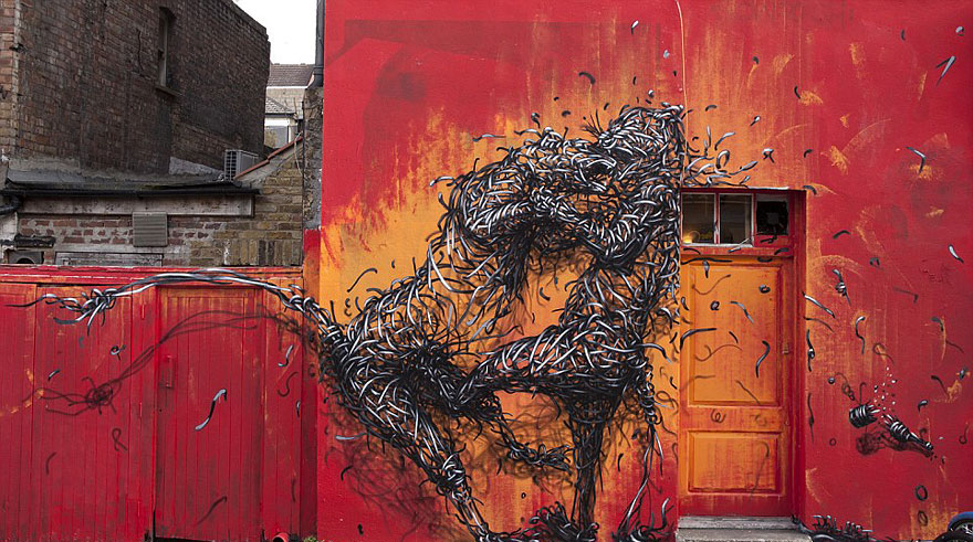 Beautifully Detailed Street Art by Traveling Chinese Artist DALeast