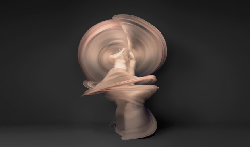 10,000 Individual Images of Nude Dancers Merged Together 