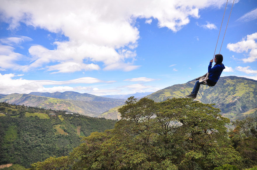 The Swing At The End Of The World Lets You Swing 2,600 Meters Above Sea Level