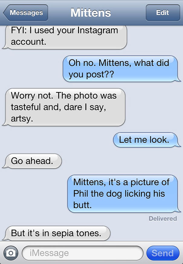 Texts From Mittens: What If Cats Could Text?