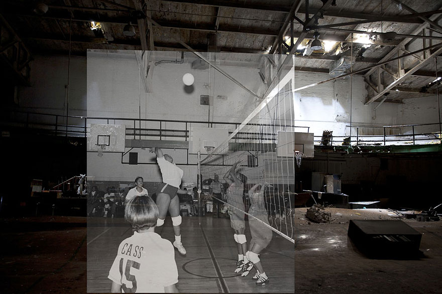 then and now abandoned school in detroit 20 - Fotos de uma escola abandonada em Detroit (antes e depois)