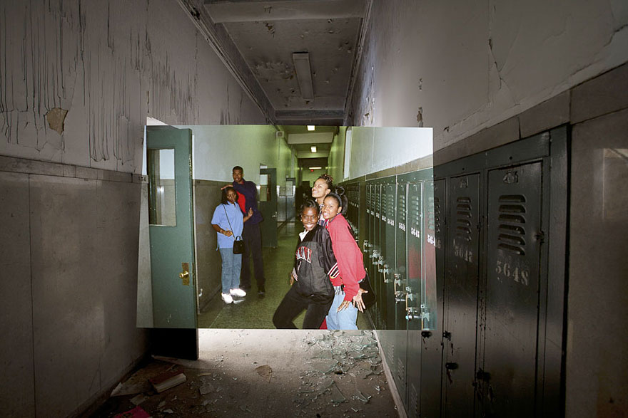 then and now abandoned school in detroit 23 - Fotos de uma escola abandonada em Detroit (antes e depois)