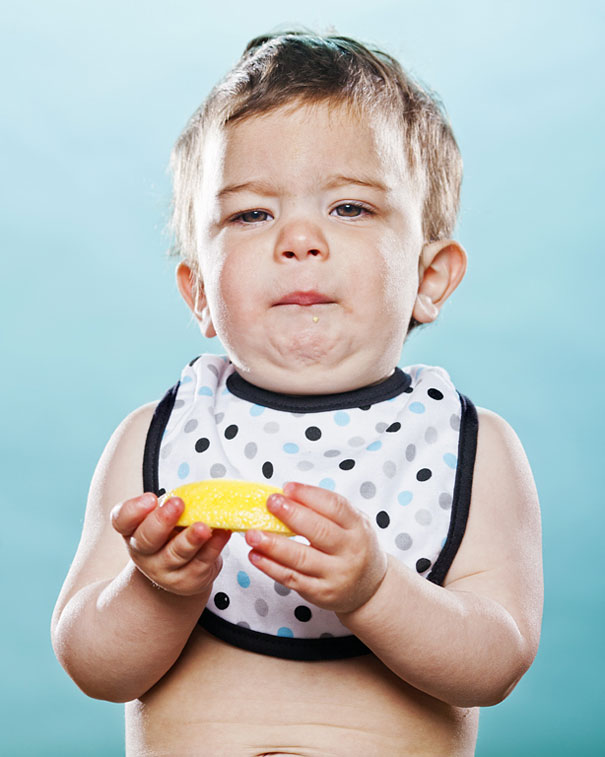 Photos of Toddlers Tasting Lemon For the First Time