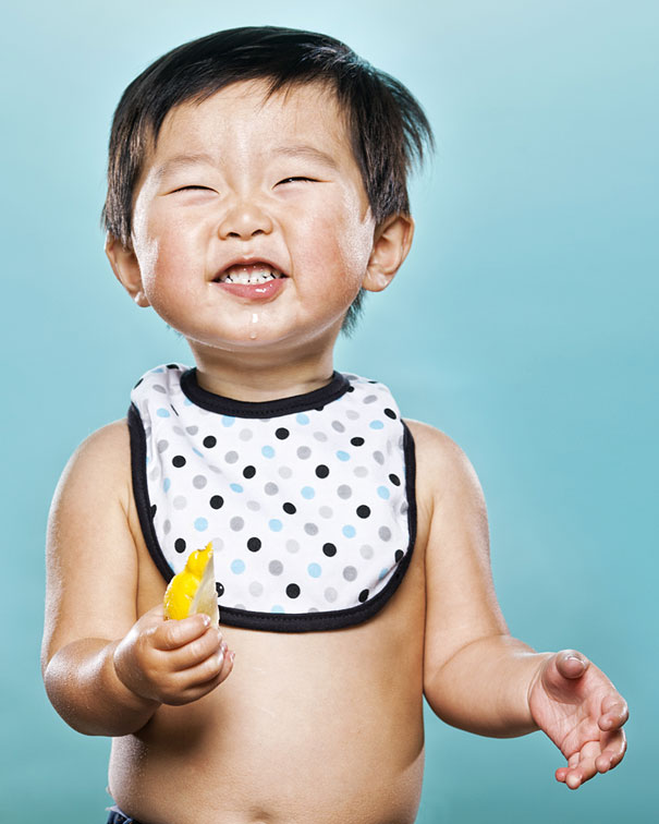 Photos of Toddlers Tasting Lemon For the First Time