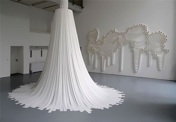 Hundreds of Toilet Paper Rolls Turned Into Art