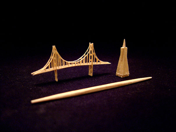 how to make toothpick sculptures