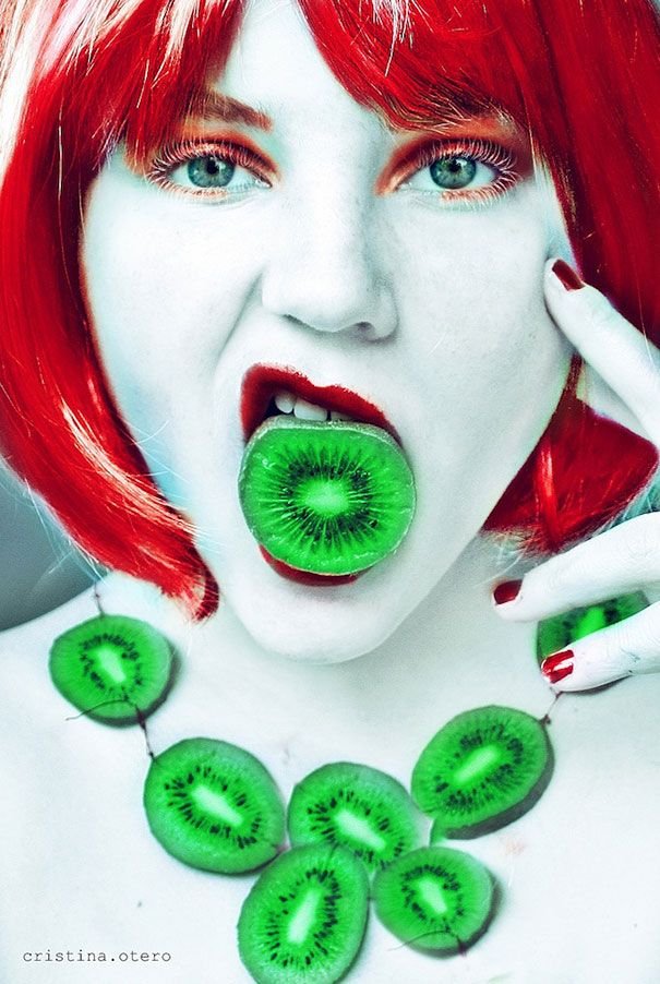 Fruity Self-Portraits by 16-Year-Old Cristina Otero