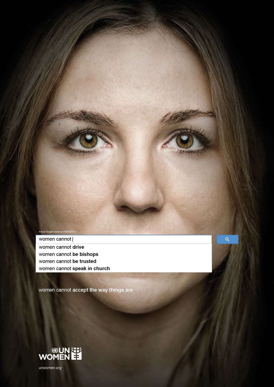 Powerful UN Ad Campaign Uses Google Suggestions To Show What The Internet Thinks About Women