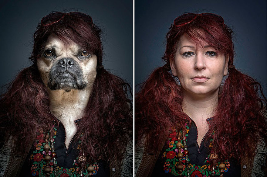 Dogs Dressed As Their Owners by Sebastian Magnani