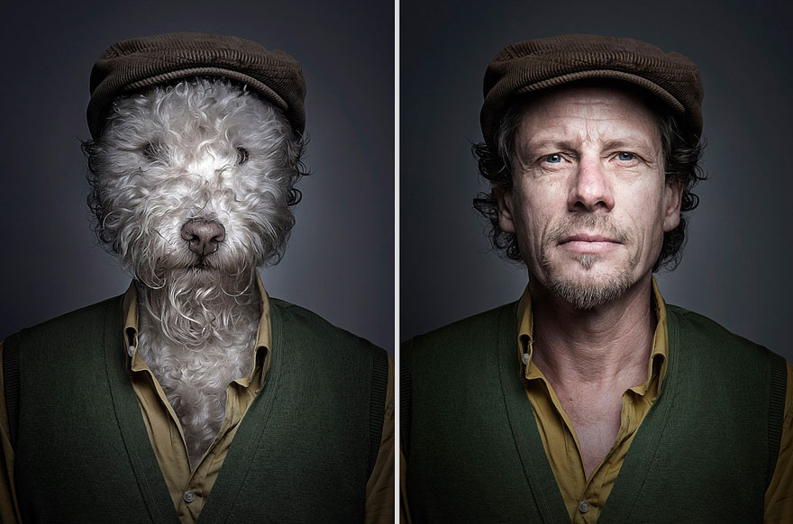 Dogs Dressed As Their Owners by Sebastian Magnani