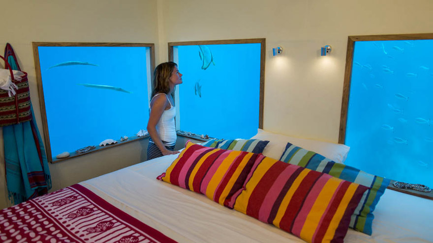 Sleep With The Fishes In Underwater Bedroom At Floating Hotel In Zanzibar