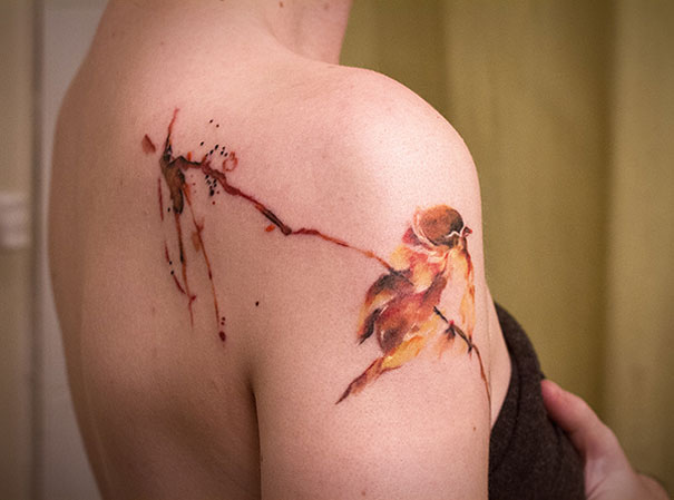 25 Examples Of Artistic Watercolor Tattoos