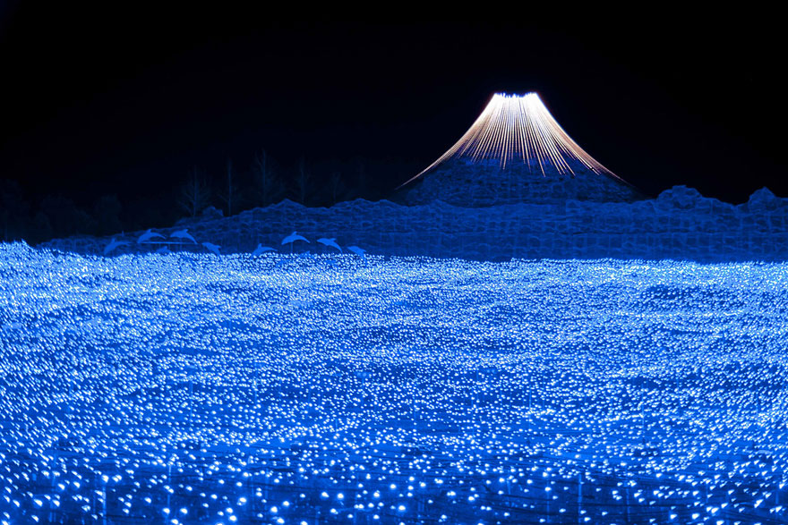 Tunnel of Lights Made of Millions of LEDs in Japan