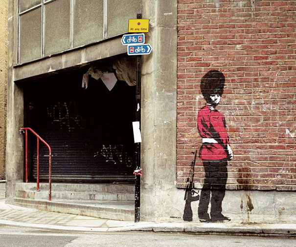 Banksy's Artwork Recreated in Real Life
